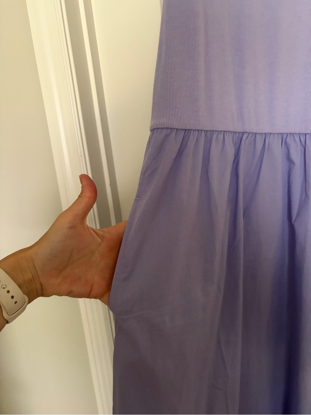 Gap Lavender Racerback Dress with pockets size large tall - Picture 4 of 5
